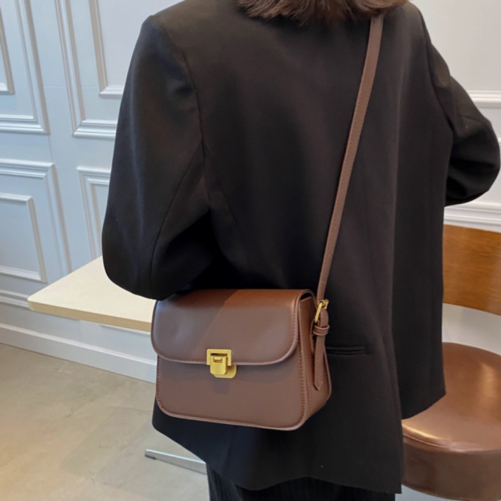 Retro Causual  Faux Leather  Shoulder Crossbody handbag